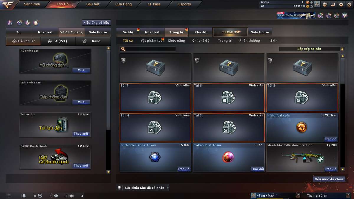 shop acc cf uy tin gia re